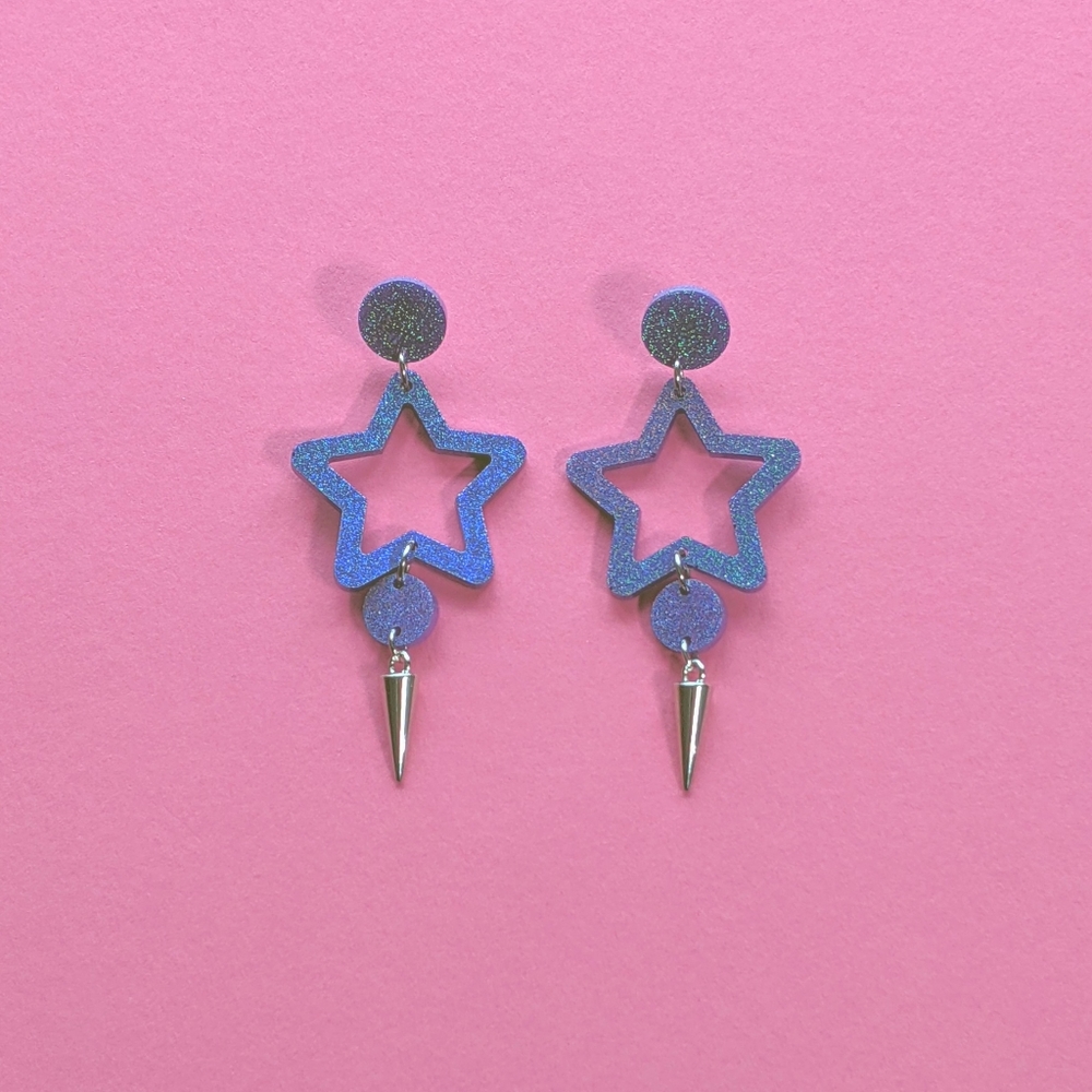 ⭐Holographic Lilac Aurora Earrings⭐